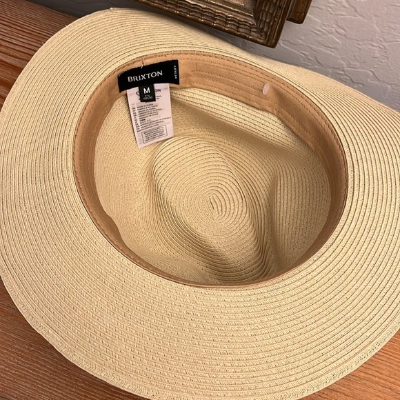 Brixton Wesley Straw Packable Fedora - NWOT Medium - Picture 8 of 11
